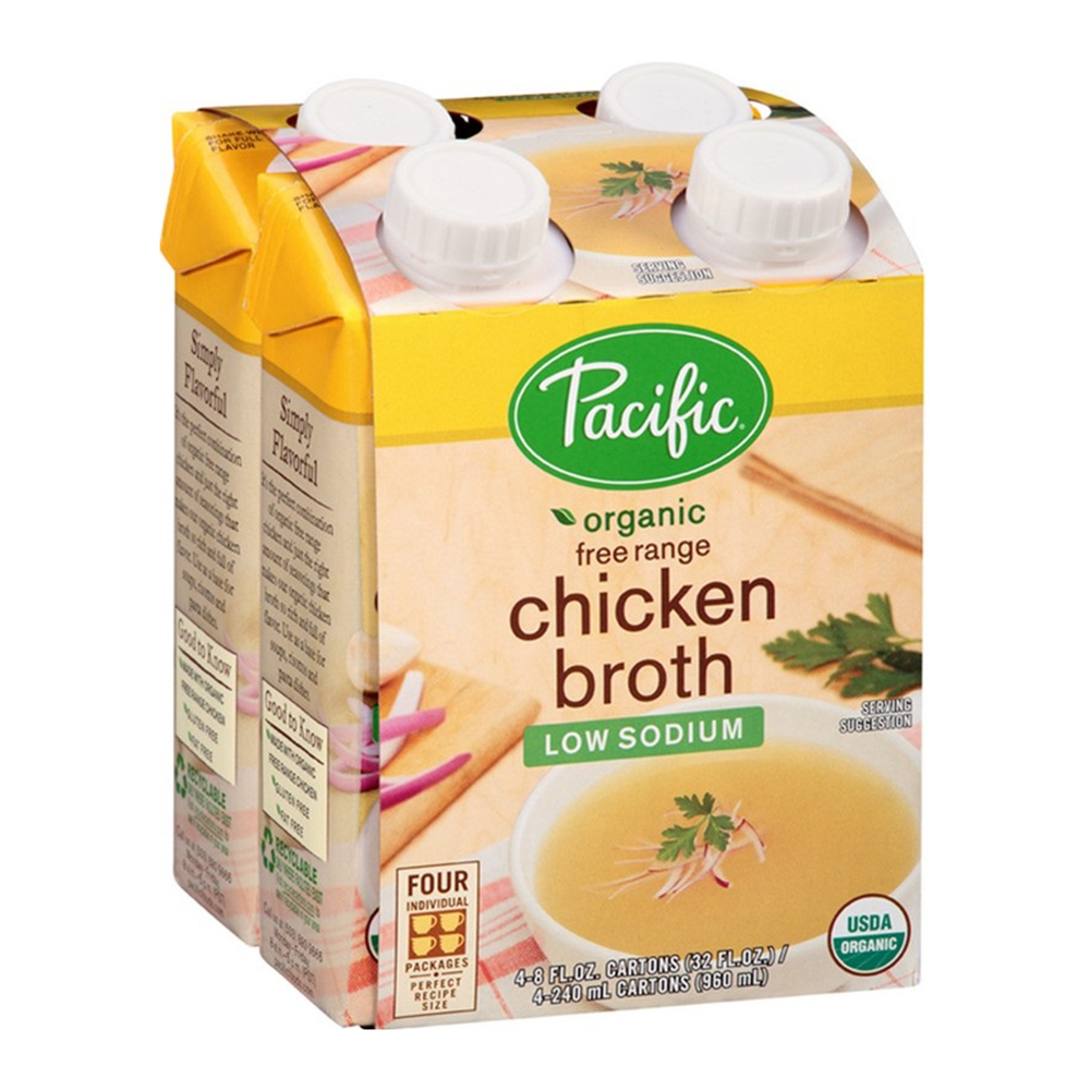 Pacific Foods Organic Low Sodium Chicken Stock 64pk(24) x 240ml SUPER