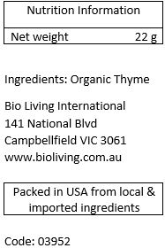 Organic Thyme