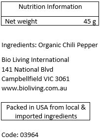 Organic Hot Red Pepper