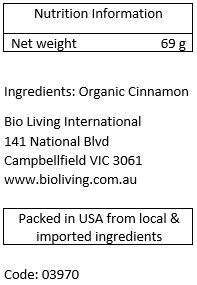 Organic Cinnamon