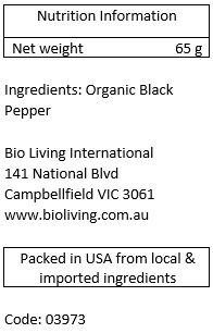 Organic Black Pepper