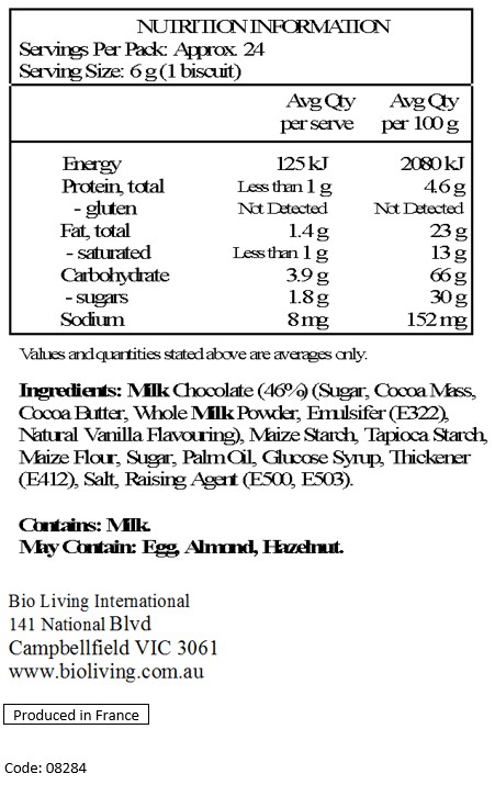 Milk Chocolate 46% (Cocoa 40% Min. - Sugar, Cocoa Mass, Cocoa Butter, Whole Milk Powder, Skimmed Milk Powder, Emulsifier: Soya Lecithin; Natural Flavouring), Maize Starch, Palm Fat, Sugar, Maize Flour, Soya Flour, Potato Starch, Whole Maize Starch, Acid: Citric Acid. May Contain Traces Of Lupin.