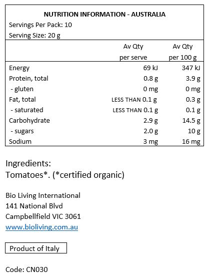 Tomatoes*. *Certified Organic