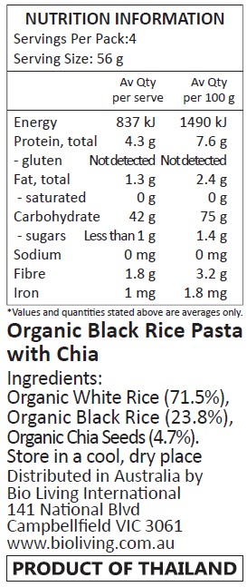 Organic Rice, Organic Black Rice, Organic Chia Seeds