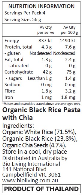 Organic Rice, Organic Black Rice, Organic Chia Seeds