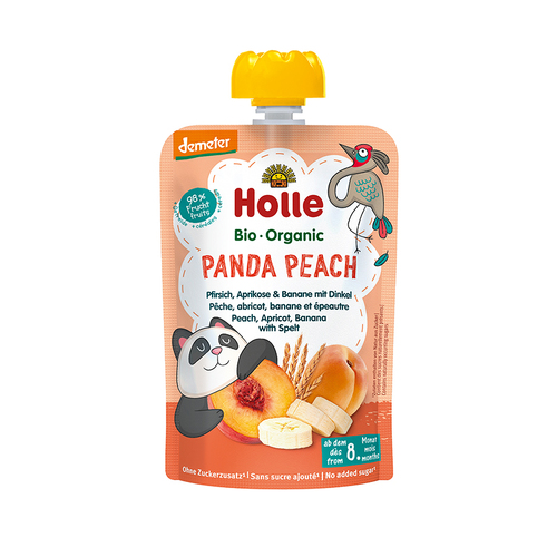 Organic Panda Peach - Peach, Apricot, Banana with Spelt 100g
