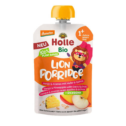 Organic Lion Porridge - Mango & Pineapple with Oats & Quinoa 110g