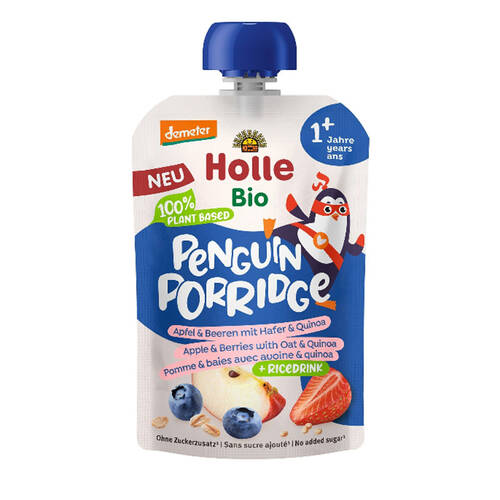 Organic Penguin Porridge - Apple & Berries with Oats & Quinoa 110g