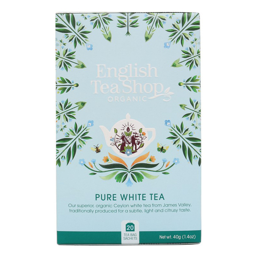 Organic White Tea Teabags 6x20pc