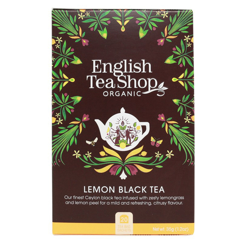 Organic Lemon Black Tea Teabags 6x20pc