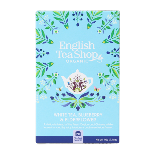 Organic White Tea Blueberry & Elderflower 6x20pc