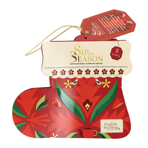 Christmas 2026 English Tea Shop Santa's Brew Stocking Red 12g