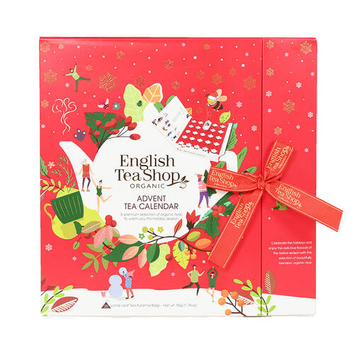 Christmas 2025 English Tea Shop Red Book Style Advent Calendar