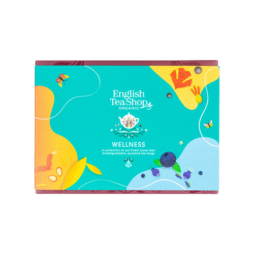 Christmas 2025 English Tea Shop Gift Pack Wellness Prism 12 Pyramid Tea Bags