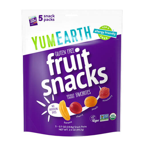 Organic Vegan Fruit Snack Packs 99g (5x19.8g)