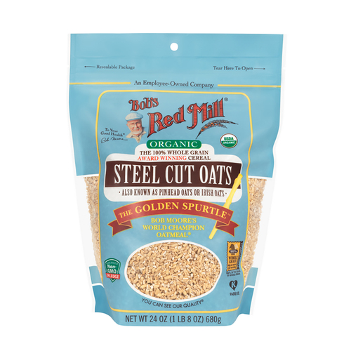 Organic Steel Cut Oats Pure Wheat Free 680g