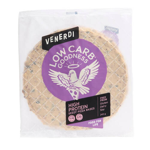 High Protein Seedy Pizza Bases 245g (2x122.5g)