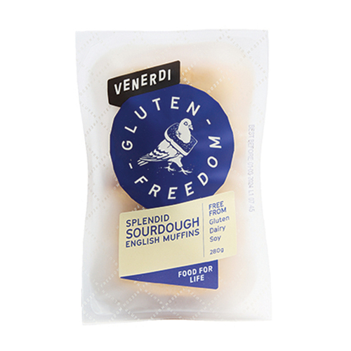 Splendid Sourdough English Muffins 280g