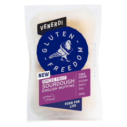 Spiced Fruit Sourdough English Muffins 288g