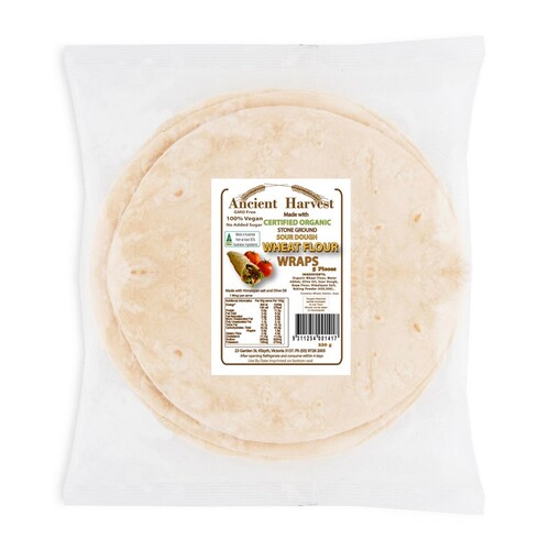 Organic Sourdough Wheat FlourWraps 220g