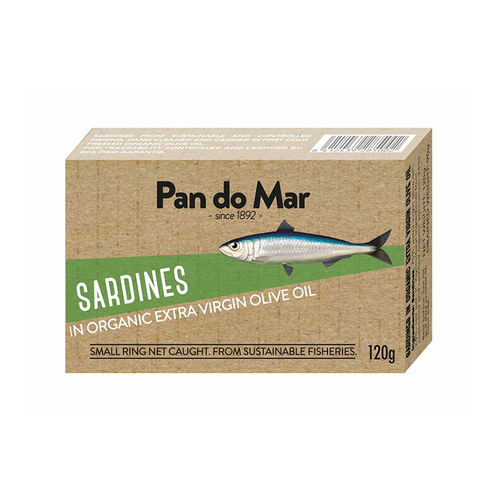 Sardines in Organic Olive Oil 120g