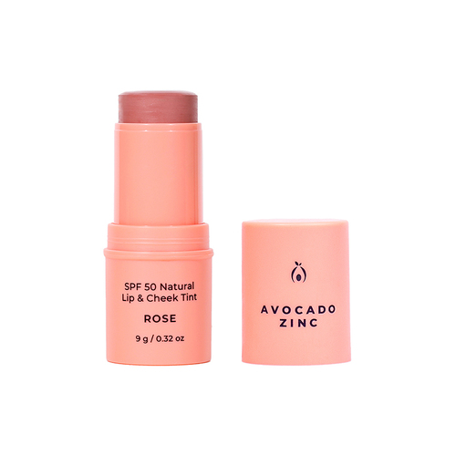 SPF50 Natural Lip & Cheek Tint - Rose 9g