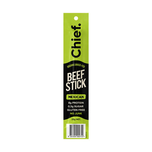Grass Fed Beef Stick - Mexican 25g