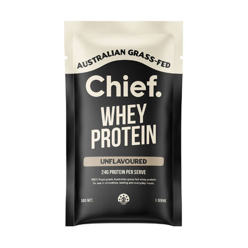 Chief Whey Protein Concentrate Sachet - Unflavoured 30g