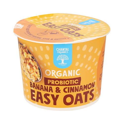 Organics Probiotic Easy Oats Banana & Cinnamon 65g