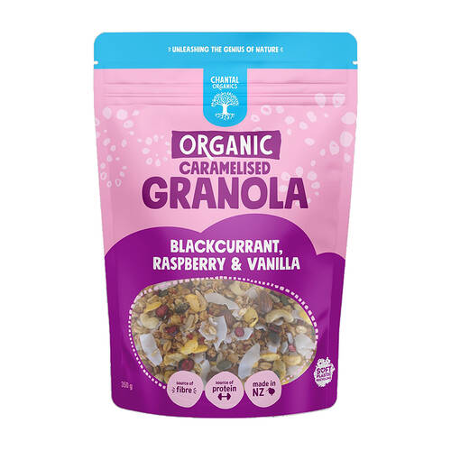 Blackcurrant, Raspberry & Vanilla Granola 350g