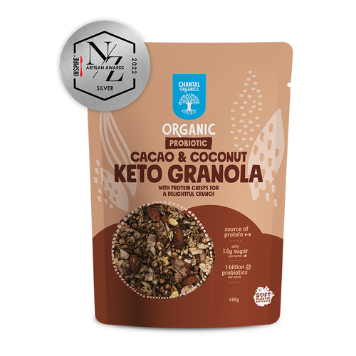 Probiotic Cacao & Coconut Keto Granola 400g