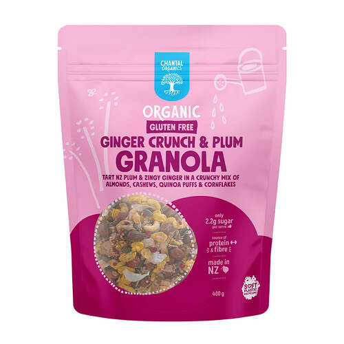 Gluten Free Ginger Crunch & Plum Granola 400g