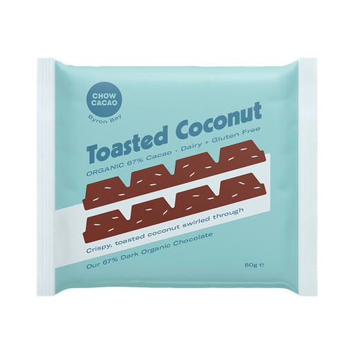 Dark Chocolate Block - Toasted Coconut 60g