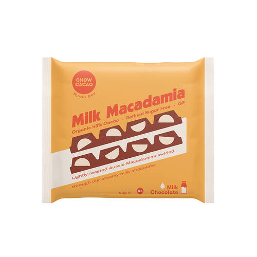 Milk Chocolate Block - Milk Macadamia 60g