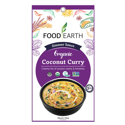 Organic Simmer Sauce - Coconut Curry 300g (2x150g)
