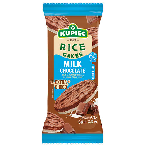 Gluten Free Rice Cakes - Milk Chocolate 60g