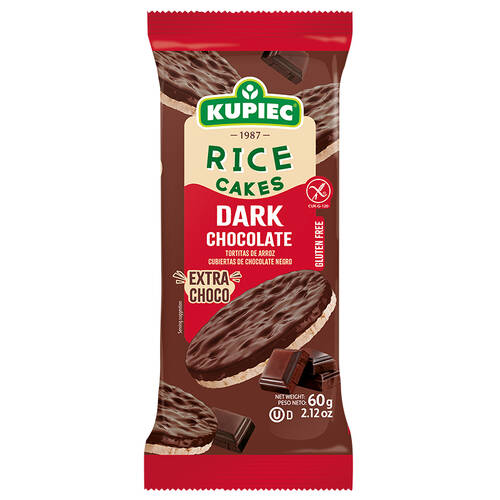 Gluten Free Rice Cakes - Dark Chocolate 60g