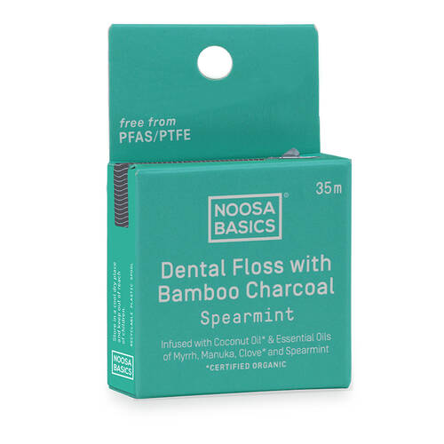 Dental Floss with Bamboo Charcoal - Spearmint 35m