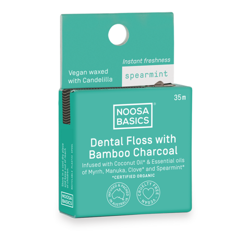 Dental Floss with Bamboo Charcoal - Spearmint 35m