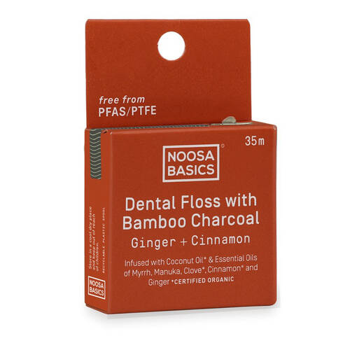 Dental Floss with Bamboo Charcoal - Cinnamon 35m