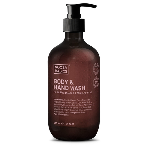 Body & Hand Wash - Rose Geranium & Frankincense 500ml