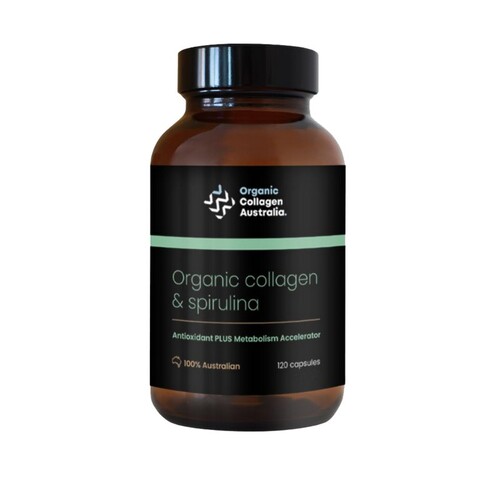 Organic Collagen & Spirulina 120 capsules