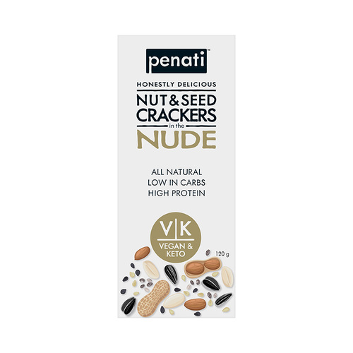Keto Nut & Seed Crackers - Nude 120g