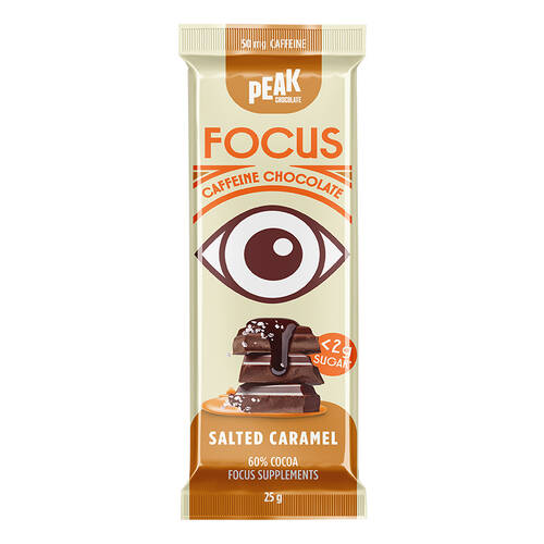 Focus Chocolate Bar - Salted Caramel 25g