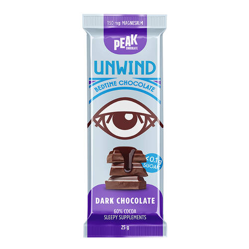 Unwind Chocolate Bar - Dark Chocolate 25g