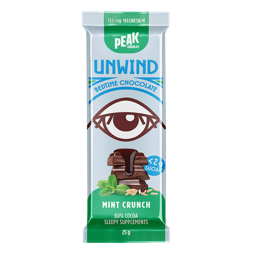Unwind Chocolate Bar - Mint Crunch 25g