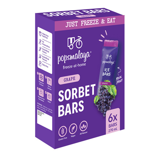 Freeze-at-Home Sorbet Bars - Grape 6x45ml