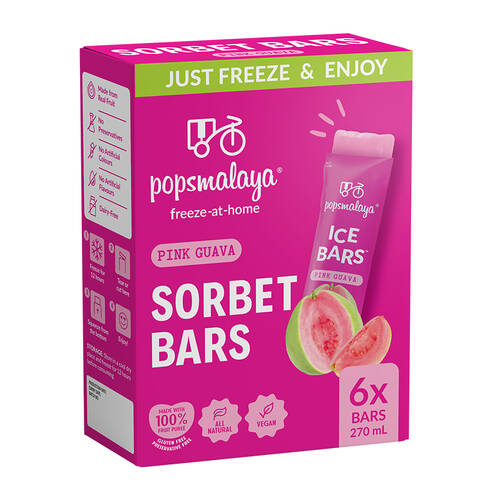 Freeze-at-Home Sorbet Bars - Pink Guava 6x45ml