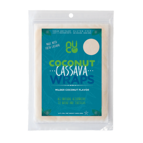 Coconut Cassava Wraps 55g (5x11g) SUPER SPECIAL