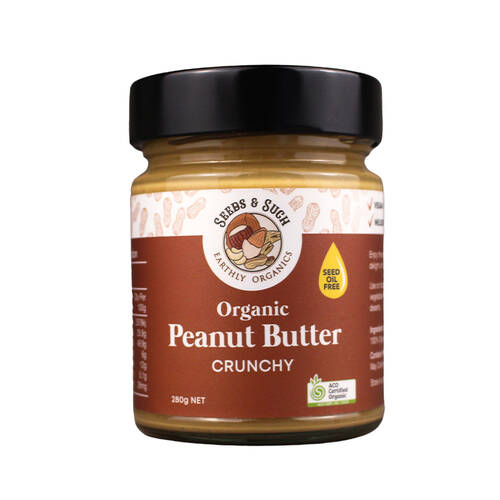 Organic Peanut Butter - Crunchy 280g